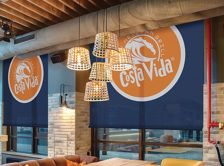 Logo Printed Commercial Blinds